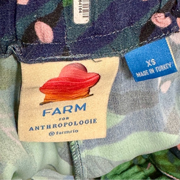 Farm Rio Anthropologie Tropique Tropical Bird Printed Elastic Waist Pants - Picture 13 of 14